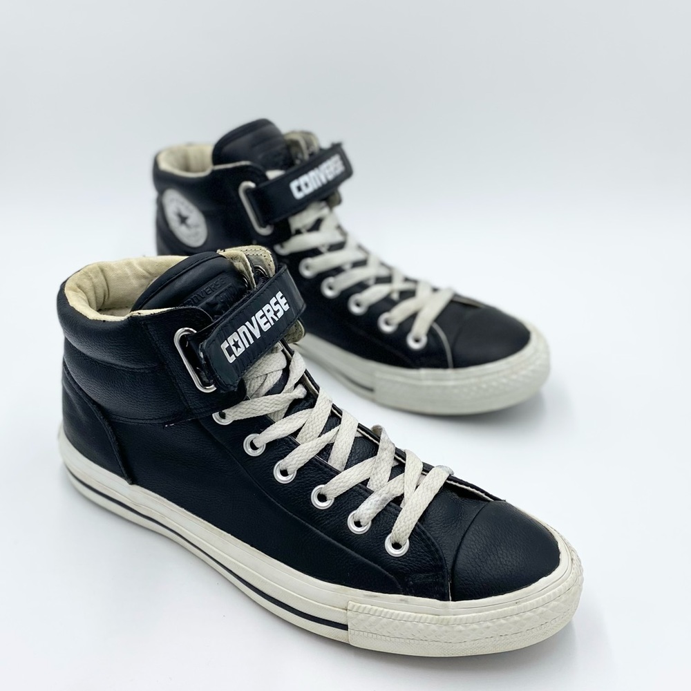 RARE Men’s Converse Chuck Taylor All Star Leather High Tops 126127 Sz 9